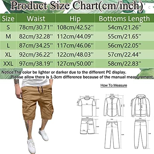 MIASHUI Erkek Pantolon Artı Boyutu Erkek Yaz Düz Renk Artı Boyutu Rahat Tüm Şort Moda Dokuma Kargo Pantolon 4 Yıl
