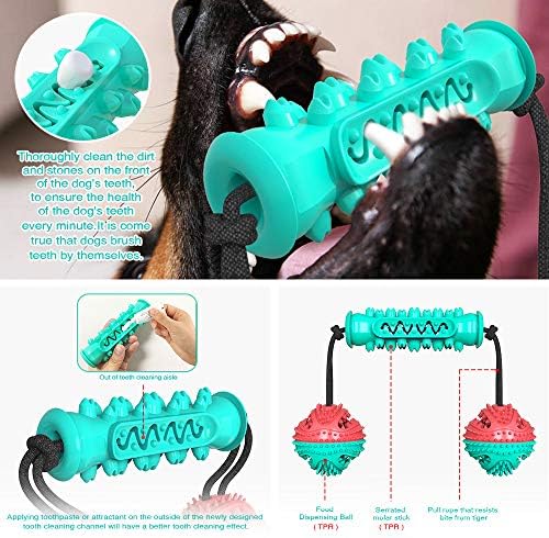 Yormorr Agresif Çiğneyiciler için İnteraktif Köpek Çiğneme Oyuncakları, Toksik Olmayan Doğal Kauçuk Dayanıklı Köpek