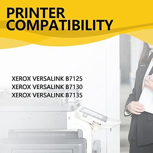 ZHANBO 006R01818 Yeniden Üretilmiş Siyah Toner Kartuşu 34,300 Sayfa Xerox VersaLink B7125 B7130 B7135 Yazıcılar için