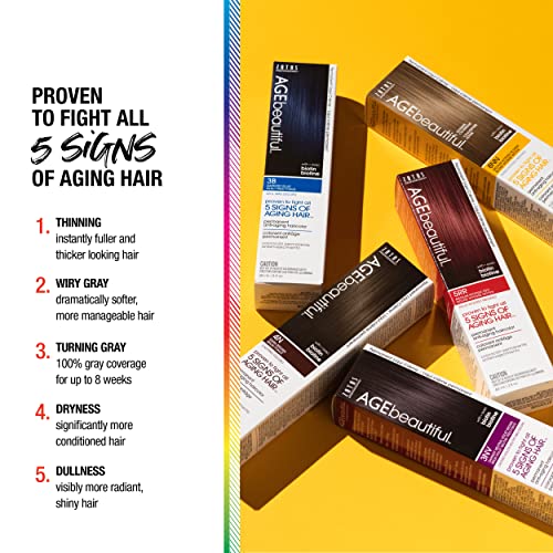 AGEbeautiful Kalıcı Liqui Krem Saç Rengi Boya Başlangıç Kiti / Geliştirici / aplikatör şişesi / Şampuan / Saç Kremi