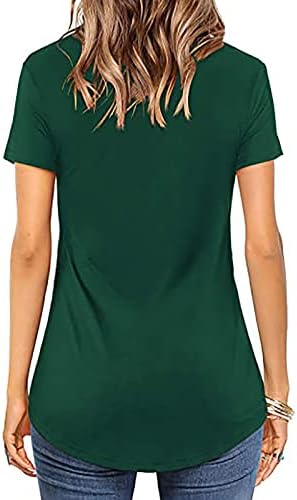 Bayanlar Wrap Flare Çan Alt Temel Bootcut T Shirt Üstleri Gömlek Kısa Kollu V Boyun Salonu T Shirt 2023 GK