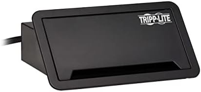 Tripp Lite Masa İçi 2 Çıkışlı Güç + 5 USB Şarj Yuvası - Kablo Yönetimi için Telefon, Ethernet ve HDMI Bağlantı Noktaları-4