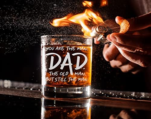 CARVELİTA baba, adam, yaşlı Adam Komik 11 oz viski bardağı, Baba için en iyi babalar günü hediyeleri, kızı, oğlu,