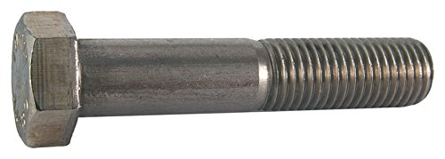 M12-1. 75x80mm altıgen başlı başlı cıvatalar, paslanmaz çelik 316 (Miktar: 125 adet) Kısmen dişli, kaba dişli, Diş