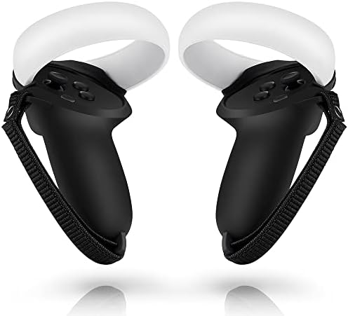 Denetleyici Sapları Oculus Quest 2, Silikon Anti-Throw Sapları Kapak Ayarlanabilir Knuckle Sapanlar, koruyucu Metal