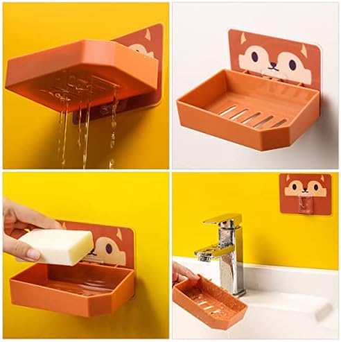 Cabilock plastik saklama kutusu Şerit Tutucu 2 adet Karikatür Sabun sabun Süzgeç Tepsisi Duş sabunluk Sabun Drenaj