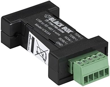 Kara Kutu USB 2.0-RS485 4 Telli Dönüştürücü, Terminal Bloğu, 1 Bağlantı Noktası