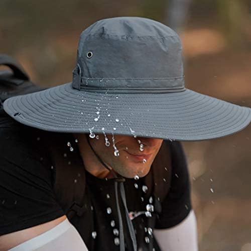 Moda Erkek Katlanabilir güneş şapkası Su Geçirmez Güneş Koruma Balıkçı Kap Geniş Birm Boonie Şapka Balıkçılık Yürüyüş