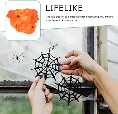 FAVOMOTO 1 takım Korku Malzemeleri Sıkı Web Polyester Dokuma Sahte Çim Streç Örümcekler Dekorasyon Perili Gerilebilir