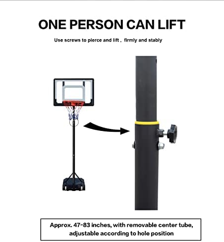 Taşınabilir basketbol potası Gol Sistemi Yüksekliği Ayarlanabilir Basketbol Gol Çocuklar Yetişkinler için Kapalı Açık