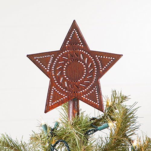 Rustik Teneke içinde Irvin'in Country Tinware Yıldız Ağacı Kaban
