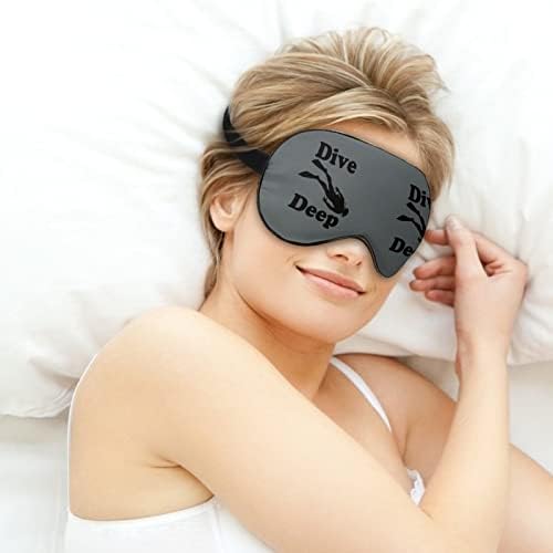 Dalış Derin Yumuşak Göz Maskeleri ile Ayarlanabilir Kayış Hafif Rahat Körü Körüne Uyku için