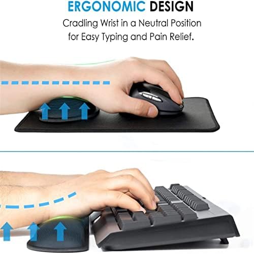 Klavye Bilek İstirahat Bellek Köpük Bilek Mouse Pad Bilgisayar Mousepad Ergonomik Setleri Kolay Yazma Ağrı kesici