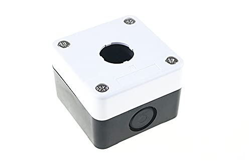 BODUR Kontrol Düğmesi Kutusu XAL-B01 BX1-22 1 Delik Kontrol Düğmesi Kontrol Kutusu, Beyaz Kutu F