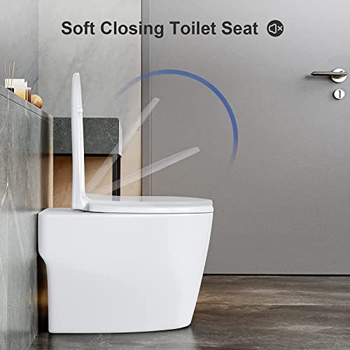 ZSMLB Klozet Kapağı Beyaz Yumuşak Yakın Standart Tuvaletler için Ağır Hizmet Tipi Tuvalet Koltuğu Klozetler Bağlantı