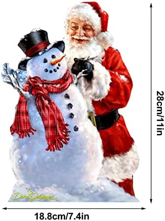 Santa Kardan Adam Liste Noel Demir El Sanatları Noel İç Dekorasyon WI9