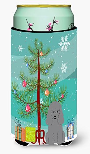 Caroline's Treasures BB4193TBC Merry Christmas Ağacı Kaniş Gümüş Uzun Boy Hugger, Can Soğutucu Kol Hugger Makinede