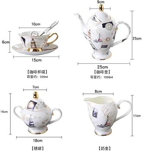 SDGH Avrupa Tarzı çay seti, seramik demlik, Yaratıcı Kahve Seti, İngilizce İkindi Çayı, Kemik Çini Fincan, Kokulu