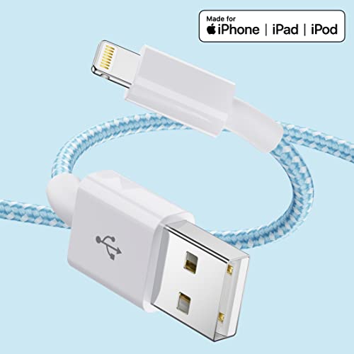 [Apple MFi Sertifikalı] 4 Renkli Yıldırım Kablosu, [4'lü Paket 6ft], Apple Şarj Cihazı için iPhone Şarj Cihazı Naylon