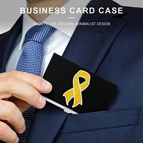Çocukluk Kanseri Bilinçlendirme Şerit İş kart tutucu Metal Cep kartvizit kutusu Kişiselleştirilmiş Kart Cüzdan Erkekler