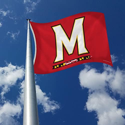 Rıco Industrıes NCAA Maryland Terrapins 3' x 5 ' Klasik Afiş Bayrak-Tek Taraflı-İç veya Dış Mekan-Ev Dekoru