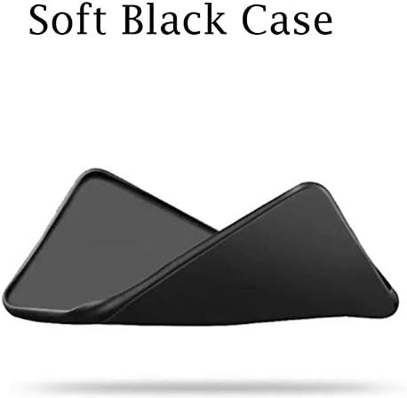 AQGG BLU Görünüm 2 [5.50] Durumda, Yumuşak Silikon Tampon Kabuk Siyah Esnek Kauçuk Telefon Koruyucu Kılıflar TPU Kapak
