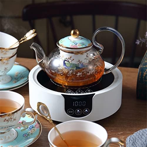 Öğleden sonra Çay Çiçek çaydanlık seti meyve bardağı Pot filtre mum ısıtma Düğün Ortağı El Hediye Kutusu