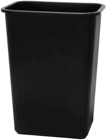 United Solutions WB0060 Siyah Plastik 41 Quart Ofis Çöp Kovası-10.25 Galon Çöp Kovası Siyah