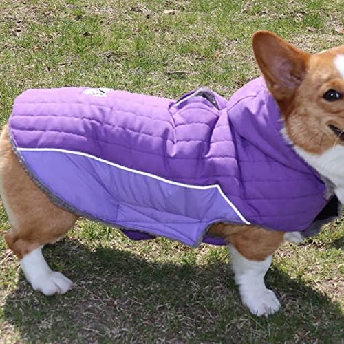 HonpraD Büyük Köpekler için Evcil Hayvan Giysileri Erkek Yansıtıcı Rüzgar Geçirmez Pet Coat Kış Sıcak Köpek Ceket