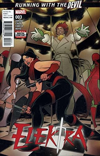 Elektra (5. Seri) 3 VF | NM ; Marvel çizgi romanı / Şeytanla Koşmak