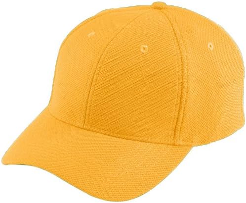 Augusta Sportswear Gençlik Ayarlanabilir Fitilleme File Şapka, OS, Altın