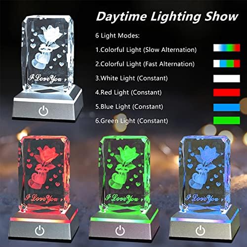 CDIYTOOL 4 Paket led ışık bazı Gösteri Standı, Renkli İçbükey ve Düz Platform Plaka Standları için 3D Kristal, Akrilik,