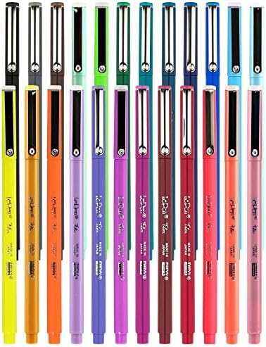 Marvy Uchida Le Pen Flex - 24 Renk-Günlük Kaydı için Renkli Kaligrafi Kalemleri-El Yazısı, Çizim, Kurşun Günlük Kalemleri,