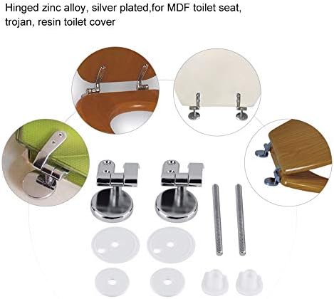 ZLDXDP Çinko Alaşımlı Klozet Menteşeleri Bağlantı Parçaları Montaj Seti Banyo Otel Tuvalet Donanım Değiştirme Seti
