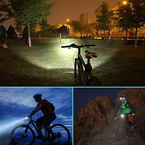 2 Paket Bisiklet ışık seti Süper parlak Odak Ayarlanabilir Ön Far ve Arka LED dağ bisikleti ışığı, montaj Dahil JB866