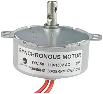 CHANCS Elektrikli Senkron Motor TYC-50 110V 33-39RPM Sabit Mıknatıslı Fan Motoru Dişli Motor