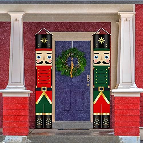Fındıkkıran Noel Afiş Süslemeleri, Asker Noel Sundurma İşareti Xman Asılı Afiş Duvar Ön Dış Kapı Kapalı Yard Ev Tatil
