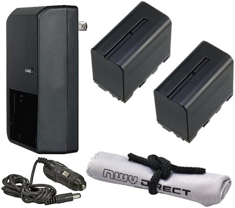 Dijital Nc Yüksek Kapasiteli 'Akıllı' Piller ( 2 Adet) + AC / DC Seyahat Şarj Cihazı + Mikrofiber Bez (Sony NEX-FS700R