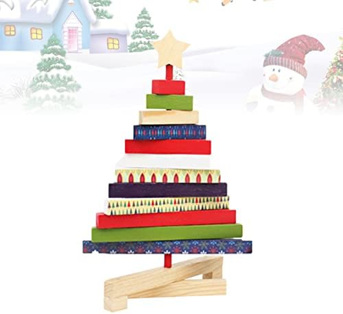 NOLİTOY Noel Süs Oyuncak Boyutu noel ev dekorasyonu Mağaza Ahşap Dekor Masaüstü Ofis S Ağacı Rotasyon
