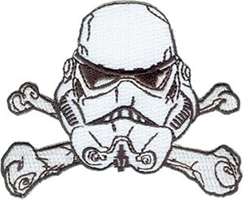 Yıldız Savaşları / Klon Savaşları Lucas Filmleri Film Yaması-3.25 Stormtrooper Yüzü Çapraz Kemikli