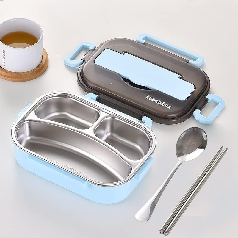 Yetişkinler için SANYADY Öğle Yemeği Kapları-3bölüm yemek kabı Yeniden Kullanılabilir Plastik Bento Kutuları Gıda