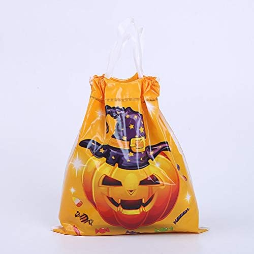 DOITOOL 40 Adet İpli Plastik Cadılar Bayramı Şeker Çanta Hile Veya ikram çantaları (Rastgele Tarzı)