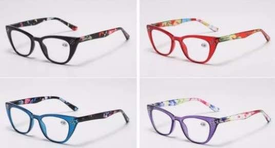 YENİLİK DOLU mavi ışık okuma gözlüğü kadınlar için, bayan okuyucular, şık kadın gözlük paketi 4, lentes para leer
