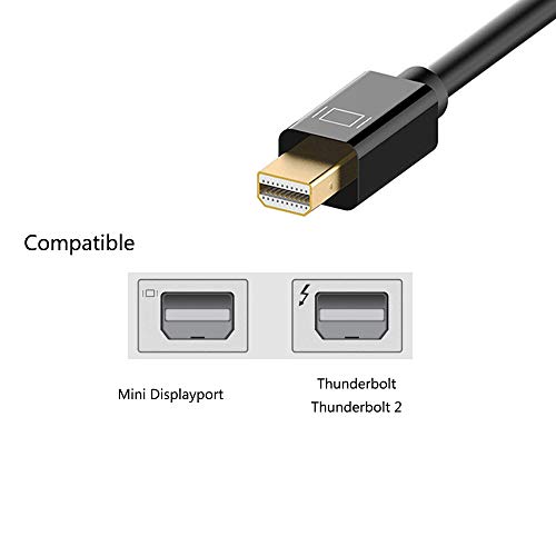 Anbear Mini Displayport'tan HDMI Adaptörüne 5 Paket MacBook Air Thunderbolt'tan HDMI Kablosuna, Altın Kaplama Ekran