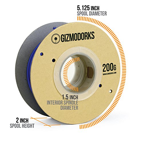 Gizmo Dorks 3D Yazıcılar için ABS Filamenti 3mm (2.85 mm) 200g, Mavi