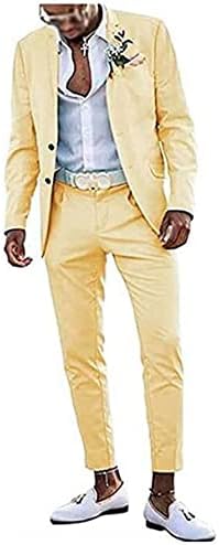 Erkek Slim Fit Nane Yeşil Yaz Düğün Takım Elbise 2 ADET İki Düğme Balo Takım Elbise Erkek Takım Elbise Akşam Yemeği