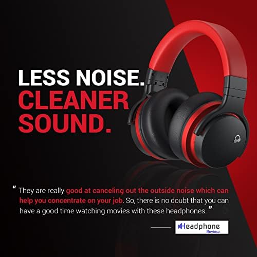 MOVSSOU E7 Aktif Gürültü Önleyici Kulaklıklar ile E7 Bluetooth Kulaklıklar kablosuz kulaklıklar, Derin Bas, Rahat