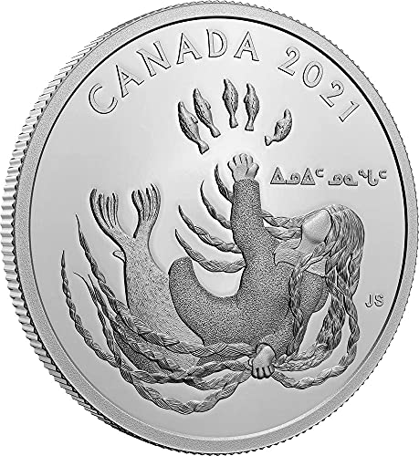 2021 DE Generations PowerCoin Inuit Nunangat Gümüş Sikke 20 $ Kanada 2021 Kanıtı