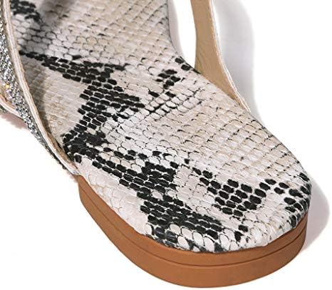 Aniwood Sandalet Kadınlar için Şık, 2021 Moda Taklidi Kristal Sandalet Yaz Plaj Parti Sandalet Burnu açık Bayan Sandalet