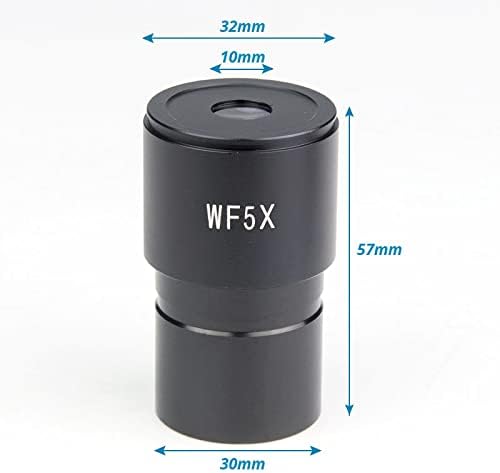Mikroskop Aksesuarları WF5X / 20mm Geniş Açı 5X Mercek Optik Lens Montaj Boyutu 30mm Laboratuar Sarf Malzemeleri